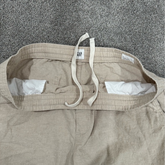 Gap Linen Cotton Blend Pull On with Tie Pants - Picture 5 of 9